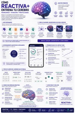 Infografía: Cómo Reactiva+ entrena tu cerebro